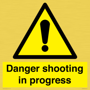 Danger shooting in progress